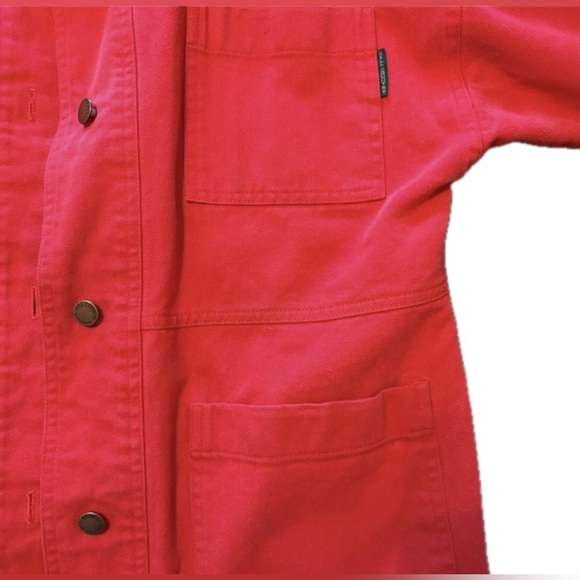 Red Button-Up Barn Jacket - Picture 2 of 4